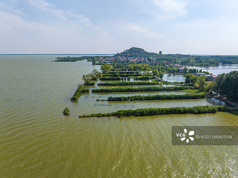 济南独山湖独山岛图片素材