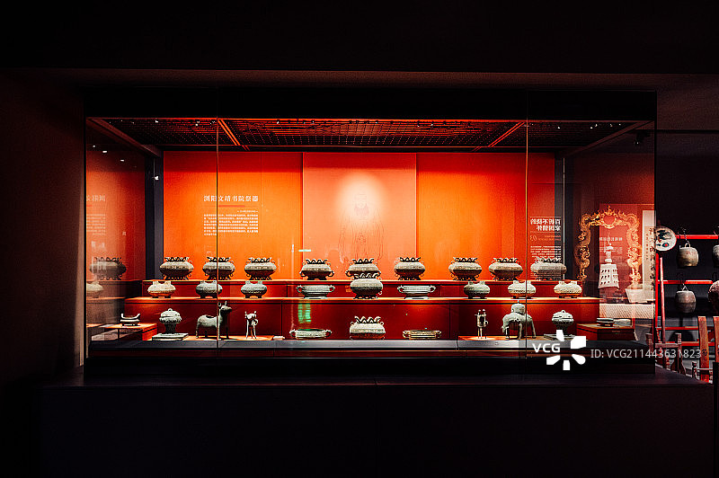 湖南省博物馆展出文物图片素材