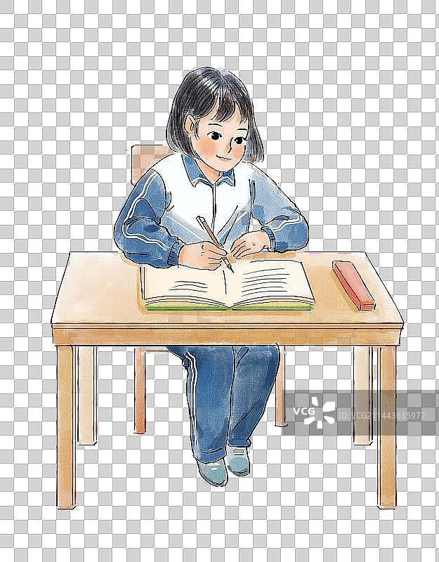 学生在学习图片素材