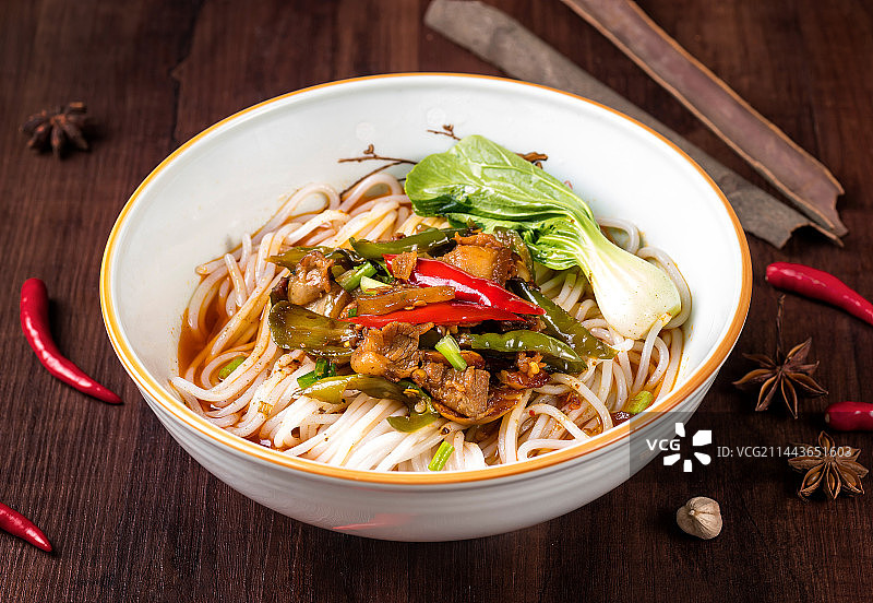 辣椒炒肉粉图片素材