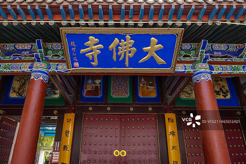 甘肃张掖-大佛寺图片素材