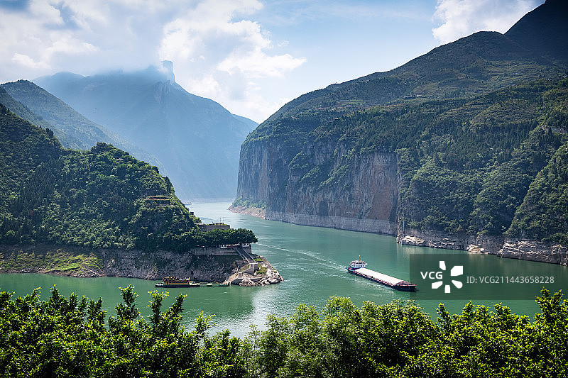 瞿塘峡美丽风光图片素材