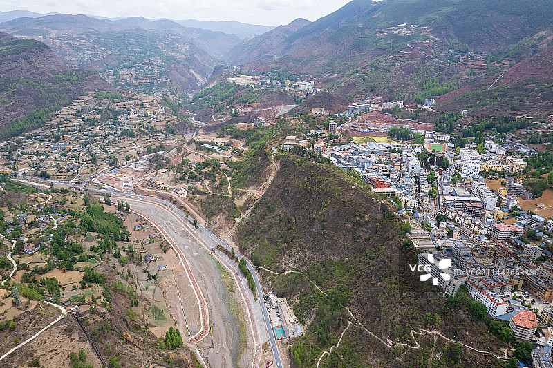 四川凉山州美姑县城图片素材