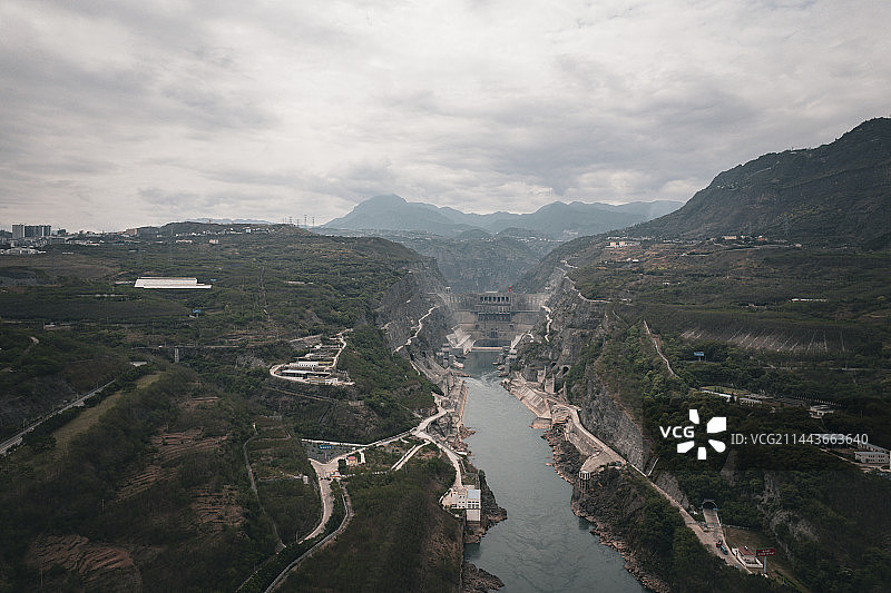 溪洛渡水电站图片素材