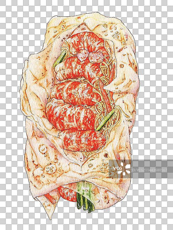 小龙虾凉皮卷图片素材