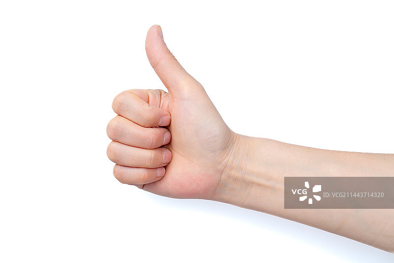 白色背景的手指手势图片素材