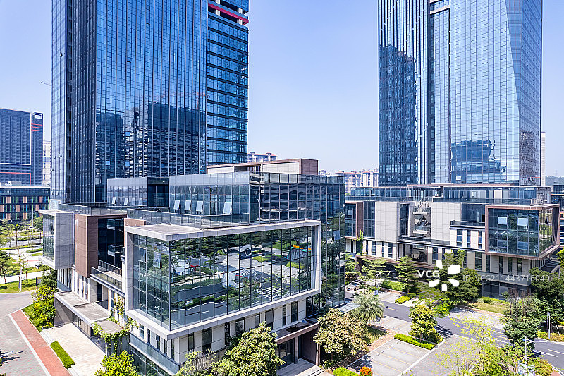 产业园区写字楼建筑环境景观图片素材