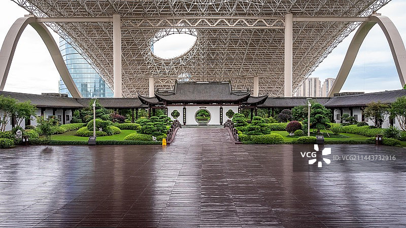 杭州G20峰会场馆空中花园图片素材