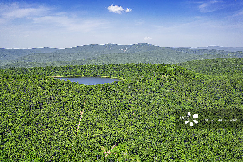 内蒙阿尔山天池风光图片素材
