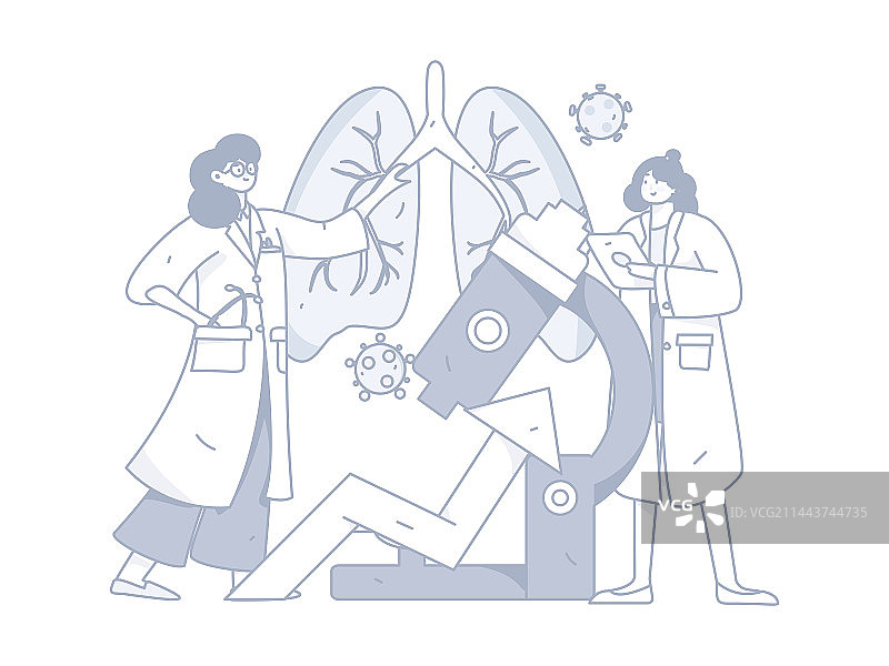 医疗人物抗疫扁平矢量概念运营手绘插画图片素材