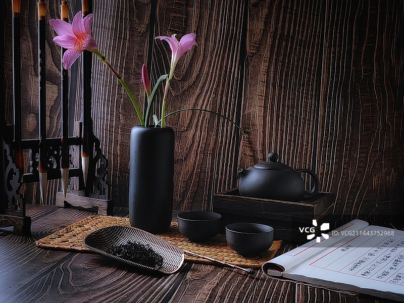 喝茶时光图片素材