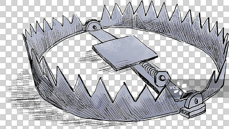 陷阱，威胁，捕鼠器图片素材