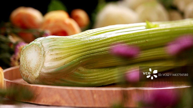 残留蓝钒农药保鲜剂的芹菜图片素材