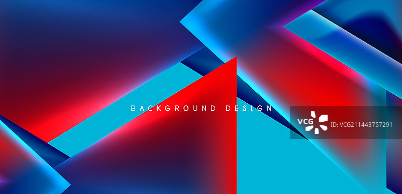 抽象背景与重叠的三角形和图片素材