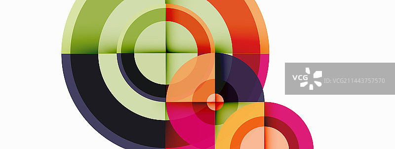 带阴影的圆圈时髦的最小几何图片素材