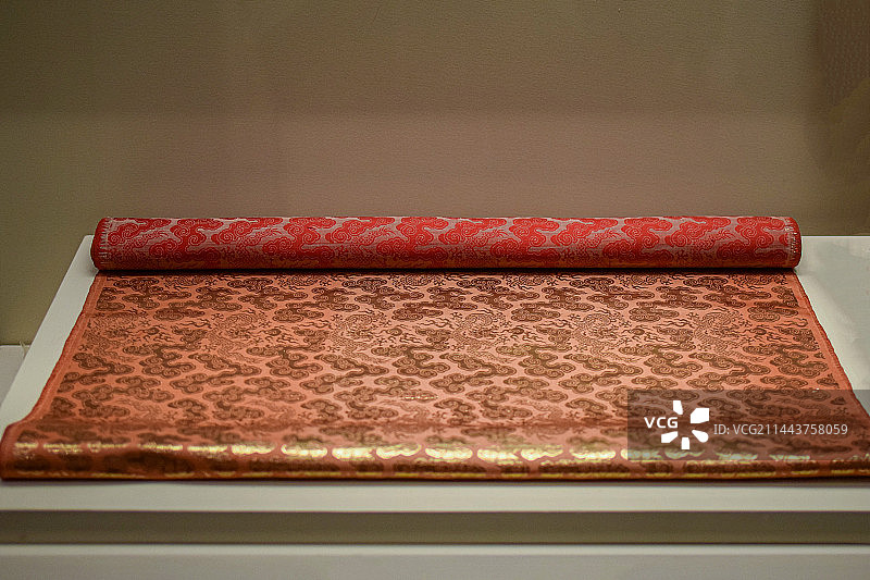 中国国家博物馆丝绸布匹图片素材