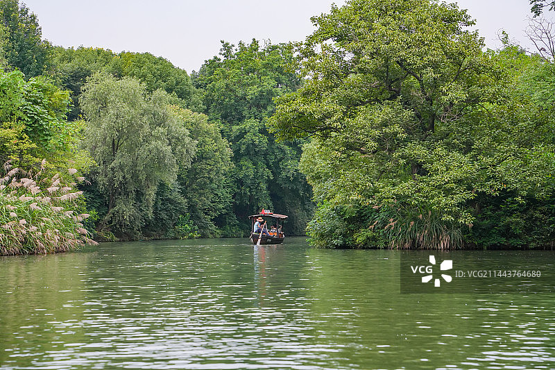摇橹船图片素材