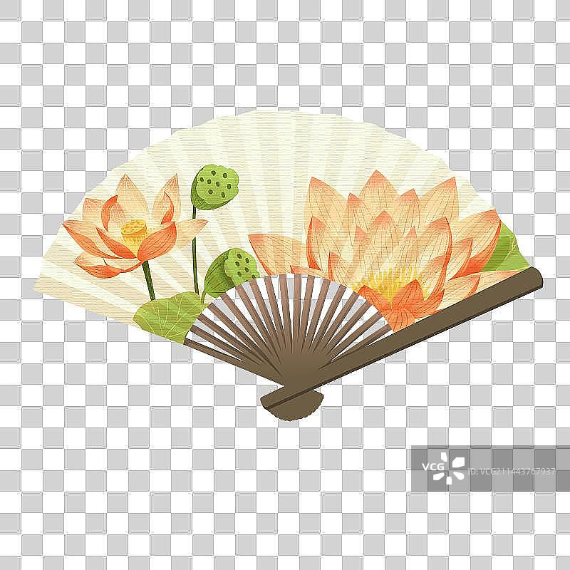 夏季古风扇子素材图片素材