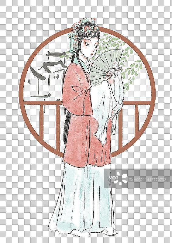 苏州插画元素图片素材