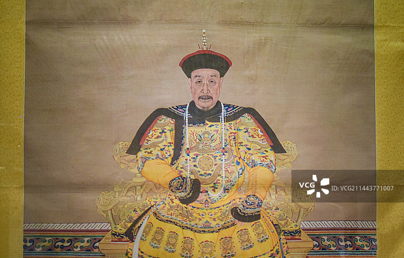 国家博物馆乾隆画像图片素材