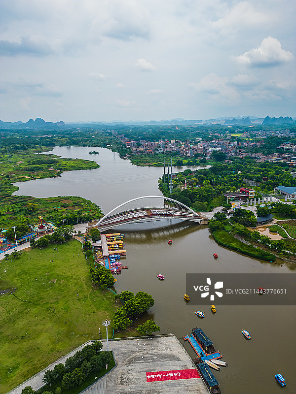 玉林园博园航拍图片素材