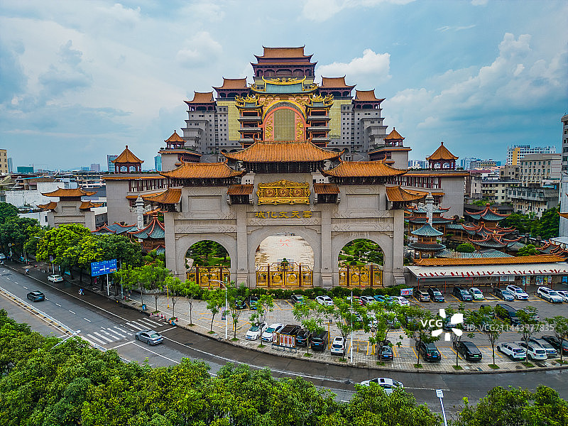 玉林云天宫航拍图片素材