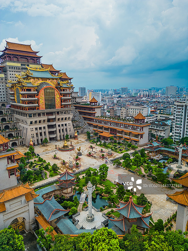 玉林云天宫航拍图片素材