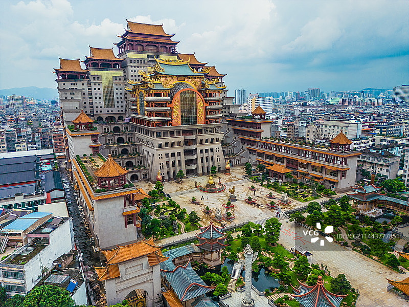 玉林云天宫航拍图片素材