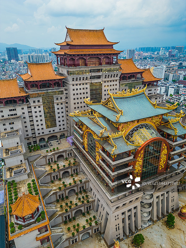 玉林云天宫航拍图片素材