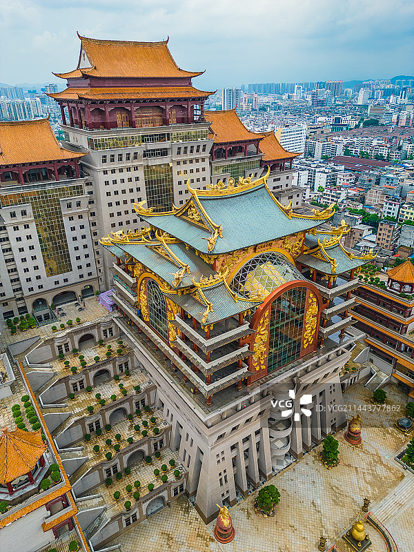 玉林云天宫航拍图片素材