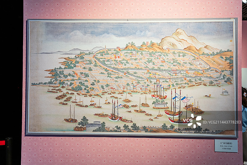 珐琅展-广州鸟瞰图图片素材