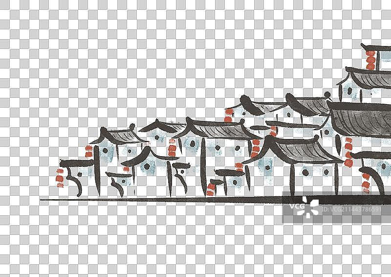 苏州插画元素图片素材