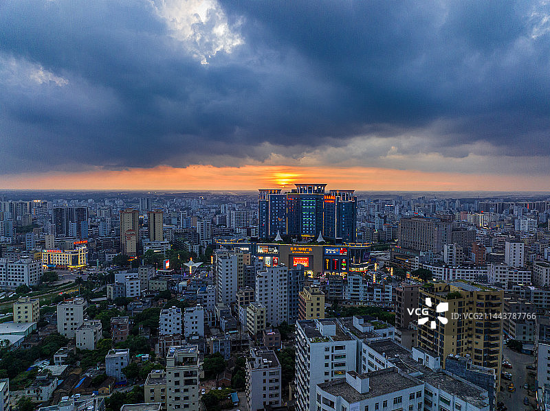 遂溪夕阳图片素材