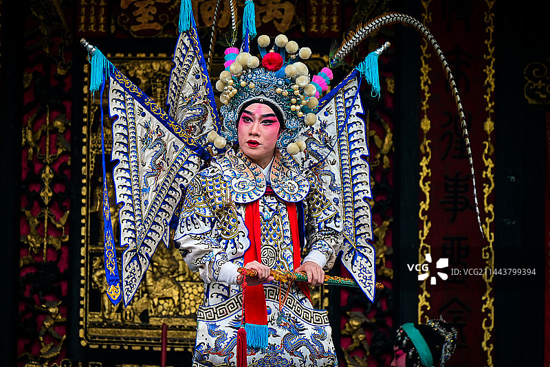 斩经堂戏曲人物刀马旦图片素材
