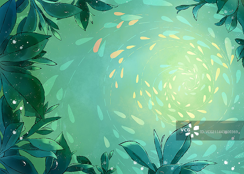带植物的背景图案图片素材