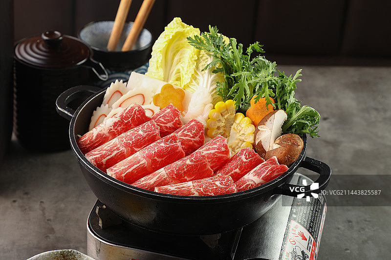 日式关西寿喜锅图片素材