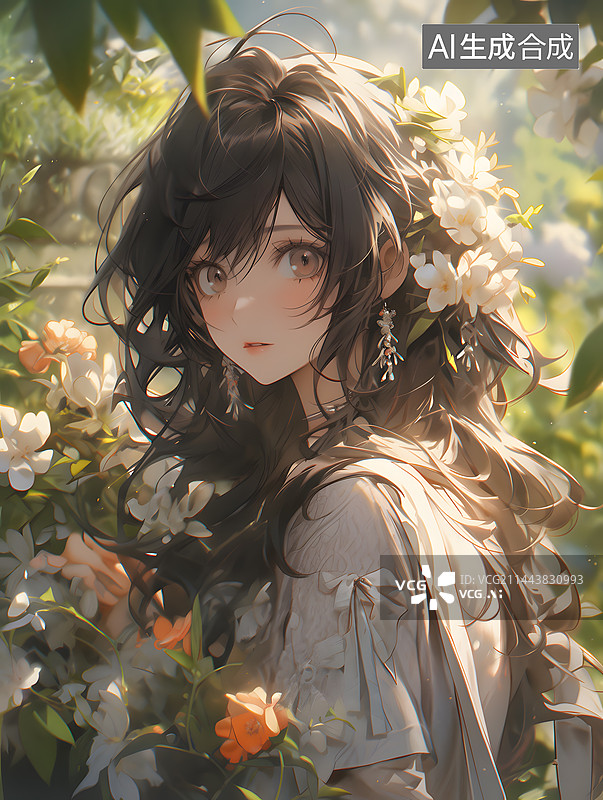 【AI数字艺术】花样年华图片素材