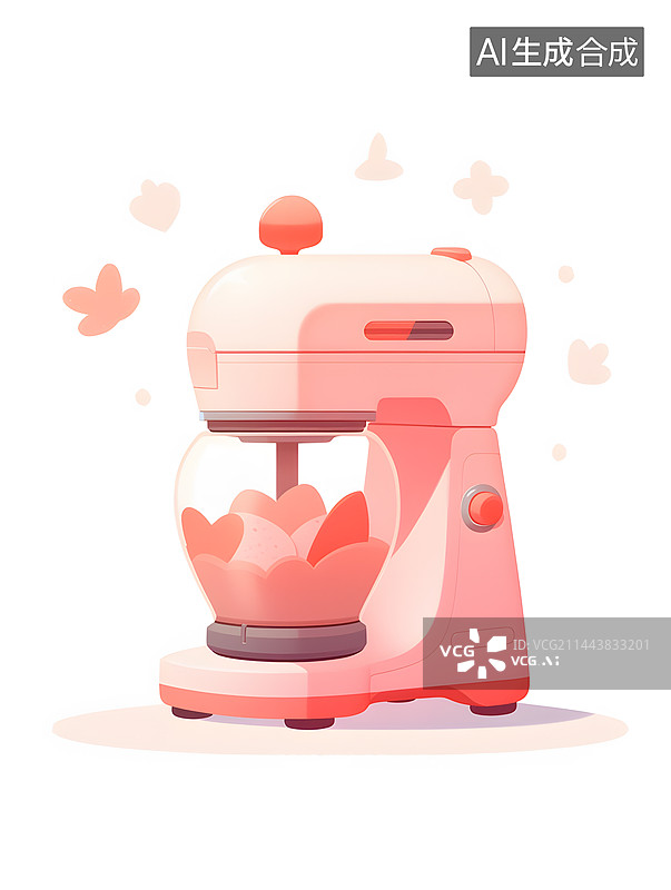 【AI数字艺术】卡通家用搅拌机图片素材