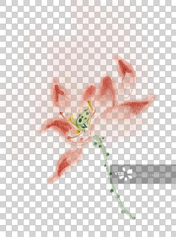 水墨风格意境插画图片素材