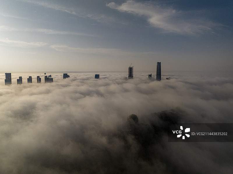 青岛平流雾图片素材