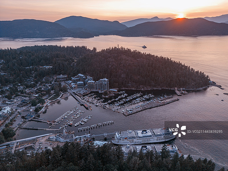 温哥华渡轮码头：马蹄湾图片素材