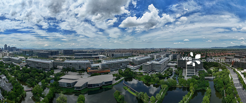 中国杭州阿里巴巴西溪园区全景图图片素材