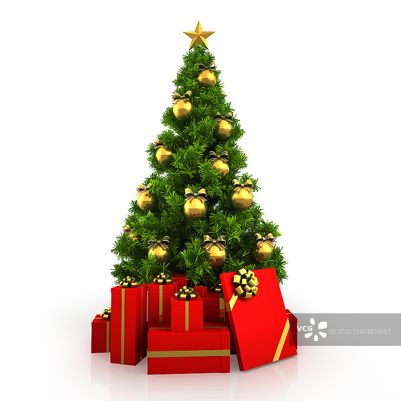 圣诞树星型图片素材