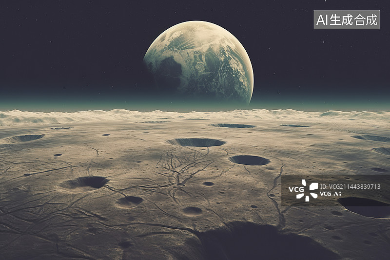 【AI数字艺术】外太空星球图片素材