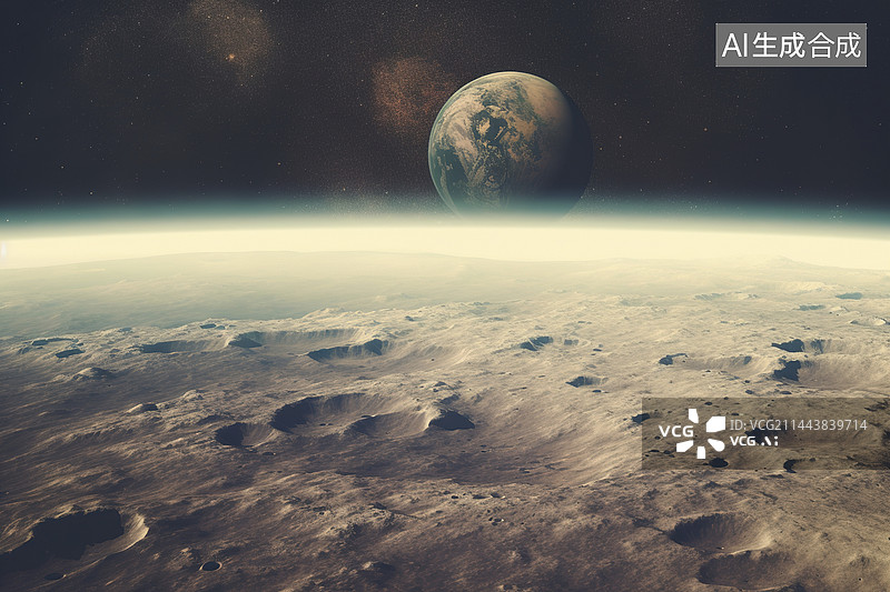【AI数字艺术】外太空星球图片素材
