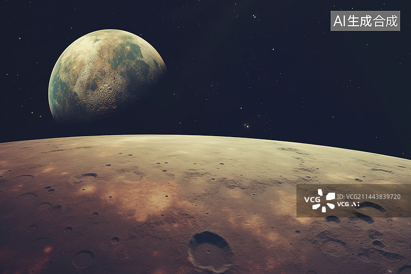 【AI数字艺术】外太空星球图片素材