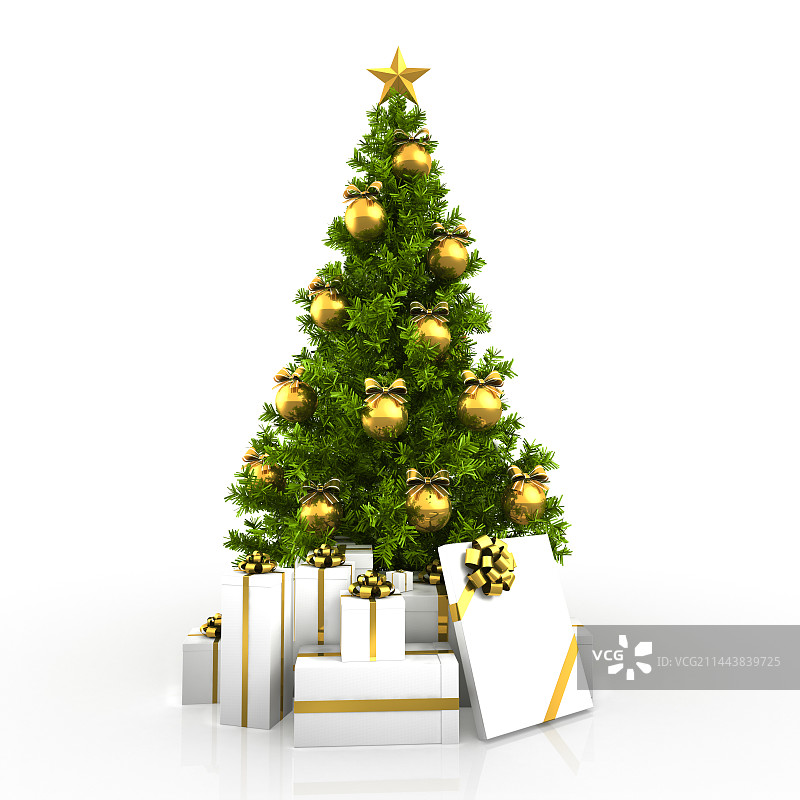 圣诞树星型图片素材