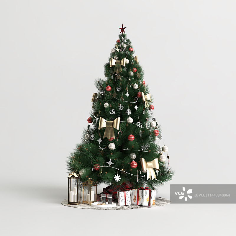 圣诞树星型图片素材