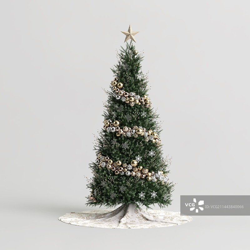 圣诞树星型图片素材