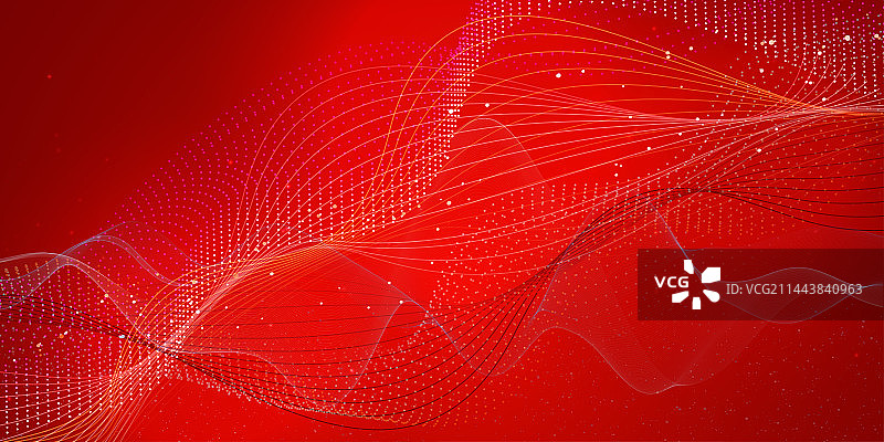矢量可编辑红色抽象曲线图形背景图片素材